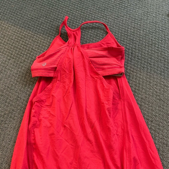 lululemon athletica Other - Lululemon red tank w/ bra , size small